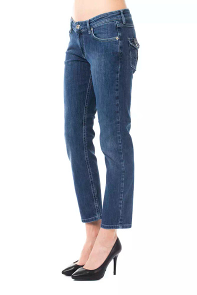 Light Blue Cotton Women Jeans Light Blue Cotton Women Jeans