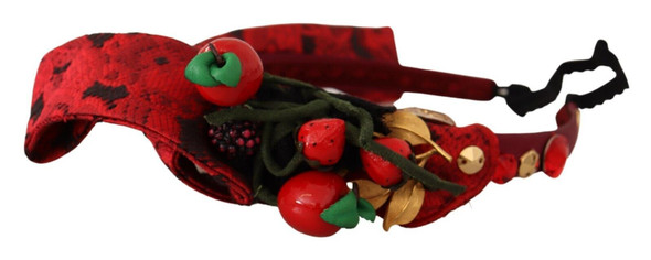 Red Tiara Berry Fruit Crystal Bow Hair Diadem Headband Red Tiara Berry Fruit Crystal Bow Hair Diadem Headband