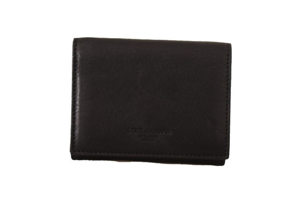 Dolce & Gabbana Black Leather Trifold Purse Belt Multi Kit Wallet Dolce & Gabbana Black Leather Trifold Purse Belt Multi Kit Wallet