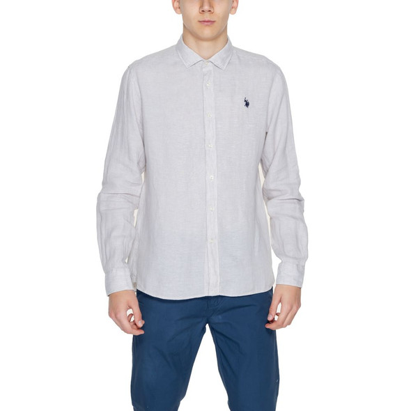 Beige Linen Shirt US13435502507RO Beige Linen Shirt US13435502507RO