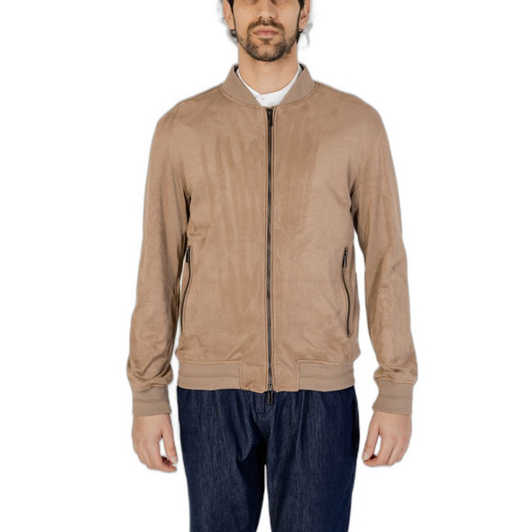 Gray Polyester Jackets & Coat HA13516400147RO Gray Polyester Jackets & Coat HA13516400147RO