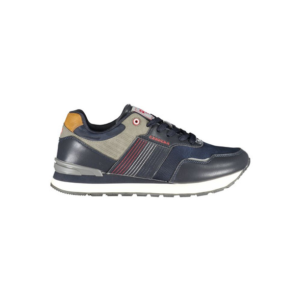 Sleek Blue Sports Sneakers with Logo Accent Sleek Blue Sports Sneakers with Logo Accent