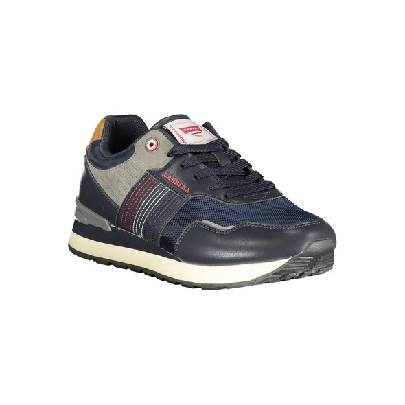 Sleek Blue Sports Sneakers with Logo Accent Sleek Blue Sports Sneakers with Logo Accent