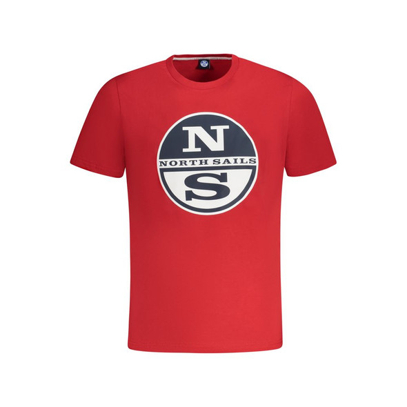 North Sails Red Cotton Men T-Shirt NO-34000 North Sails Red Cotton Men T-Shirt NO-34000