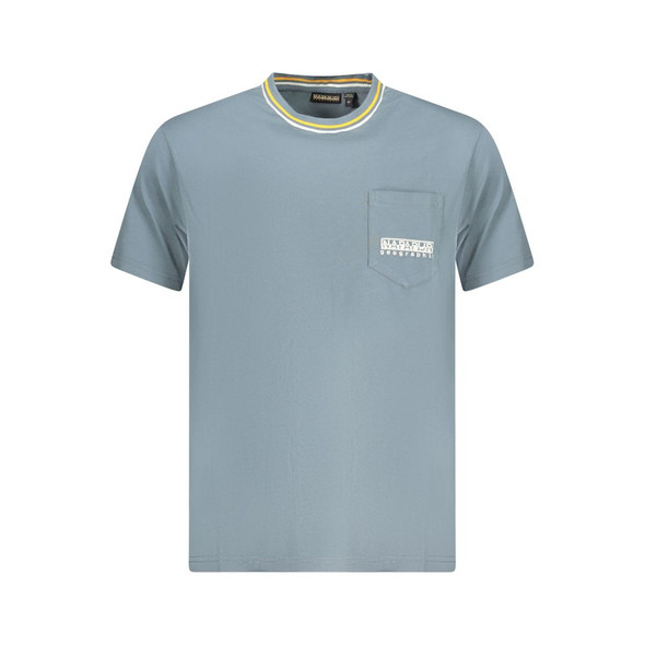 Napapijri Brown Cotton Men T-Shirt NA-35909 Napapijri Brown Cotton Men T-Shirt NA-35909