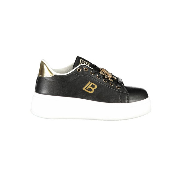 Black Synthetic Women Sneaker LA-36487 Black Synthetic Women Sneaker LA-36487
