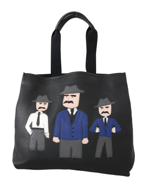 Dolce & Gabbana Black Leather Travel Shopping Gym #DGFAMILY Tote Bag Dolce & Gabbana Black Leather Travel Shopping Gym #DGFAMILY Tote Bag