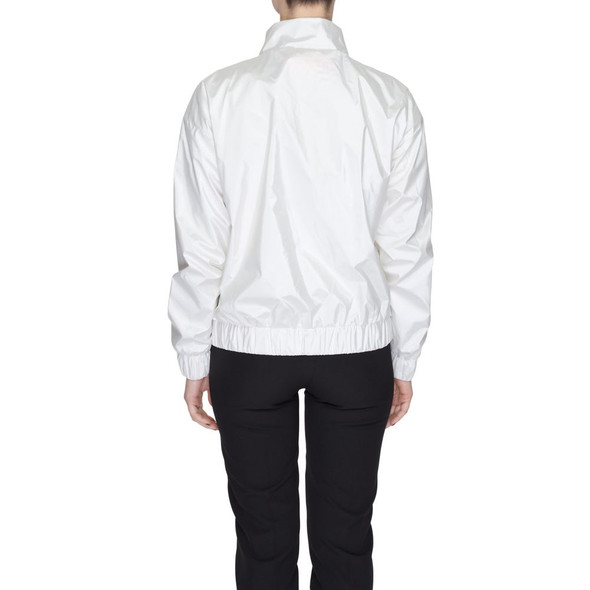 White Polyester Jackets & Coat SU14178600008RO White Polyester Jackets & Coat SU14178600008RO