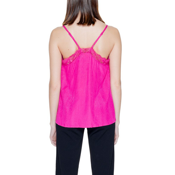 Pink Viscose Tank Top VI14216000134RO Pink Viscose Tank Top VI14216000134RO
