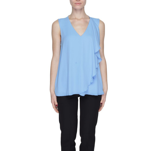 Blue Polyester Blouse SA14202600126RO Blue Polyester Blouse SA14202600126RO
