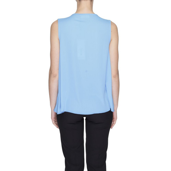 Blue Polyester Blouse SA14202600126RO Blue Polyester Blouse SA14202600126RO