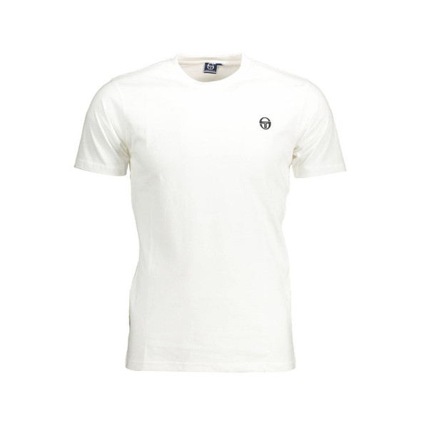 Sergio Tacchini White Cotton Men T-Shirt Sergio Tacchini White Cotton Men T-Shirt