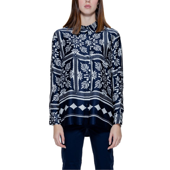 Blue Viscose Shirt ST14212800010RO Blue Viscose Shirt ST14212800010RO