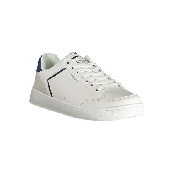 White Polyester Men Sneaker GA-38600 White Polyester Men Sneaker GA-38600