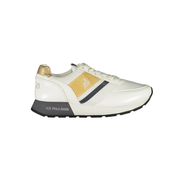 U.S. POLO ASSN. White Polyester Sneaker US-16703 U.S. POLO ASSN. White Polyester Sneaker US-16703