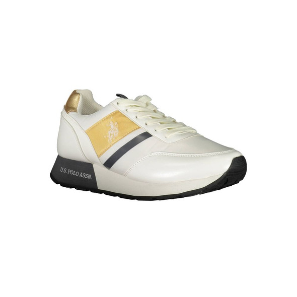 U.S. POLO ASSN. White Polyester Sneaker US-16703 U.S. POLO ASSN. White Polyester Sneaker US-16703
