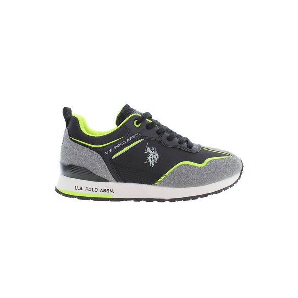 U.S. POLO ASSN. Black Polyester Sneaker US-19399 U.S. POLO ASSN. Black Polyester Sneaker US-19399