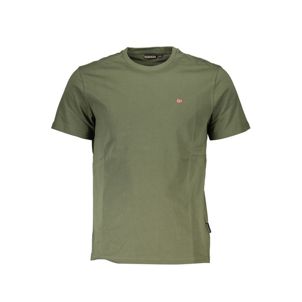 Napapijri Green Cotton T-Shirt NA-25114 Napapijri Green Cotton T-Shirt NA-25114