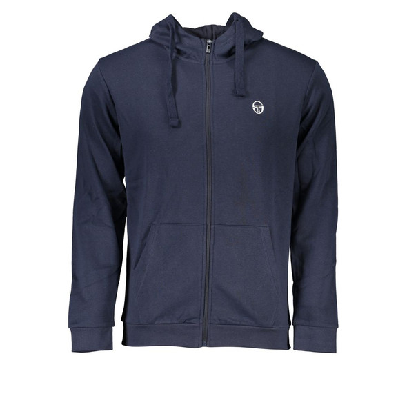 Sergio Tacchini Blue Cotton Sweater SE-27352 Sergio Tacchini Blue Cotton Sweater SE-27352