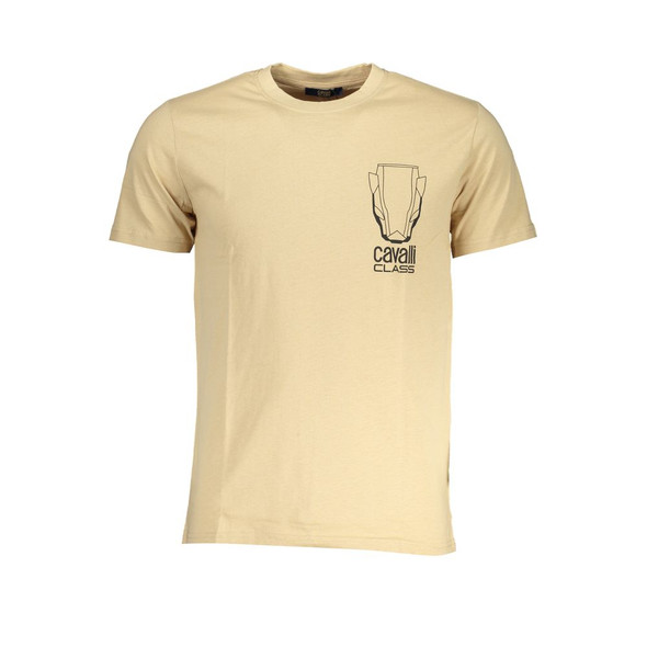 Beige Cotton T-Shirt CA-28617 Beige Cotton T-Shirt CA-28617