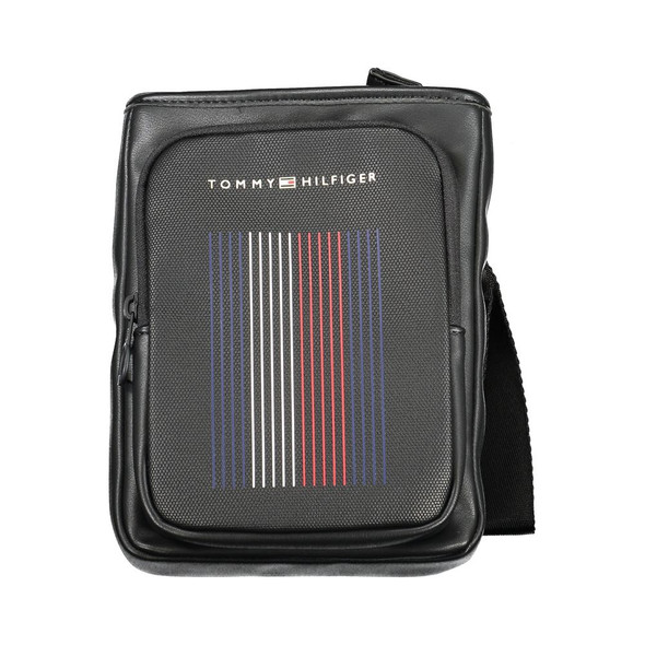 Tommy Hilfiger Black Polyethylene Shoulder Bag TO-32161 Tommy Hilfiger Black Polyethylene Shoulder Bag TO-32161