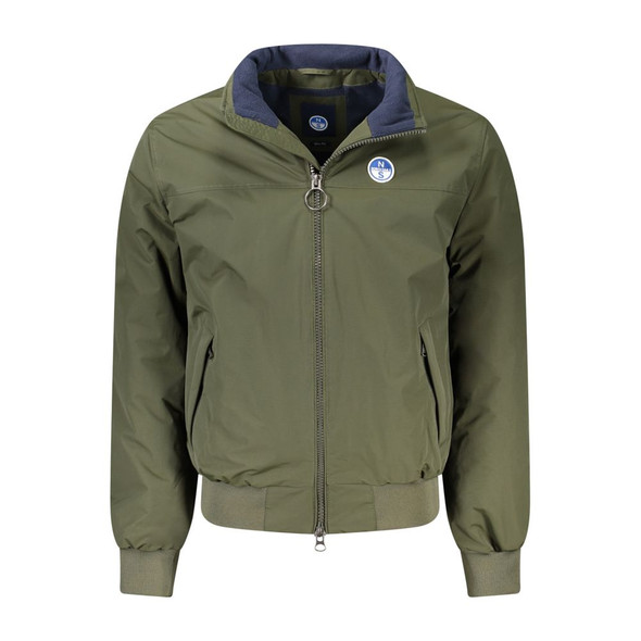 Green Polyamide Men Jacket NO-32948 Green Polyamide Men Jacket NO-32948