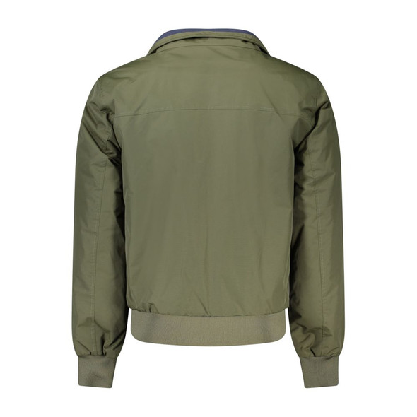 Green Polyamide Men Jacket NO-32948 Green Polyamide Men Jacket NO-32948