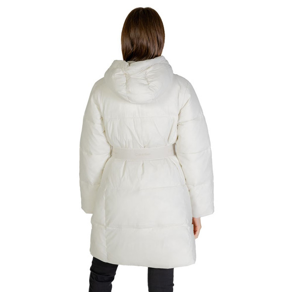 Calvin Klein Jeans Cream Nylon Jackets & Coat CA14574100143RO Calvin Klein Jeans Cream Nylon Jackets & Coat CA14574100143RO