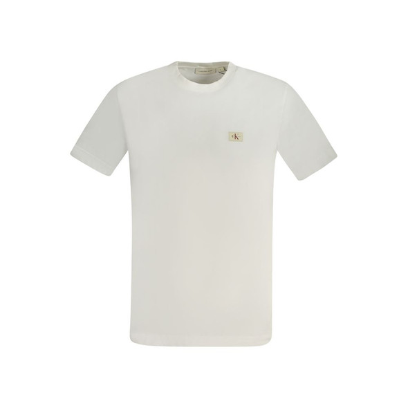 Calvin Klein White Cotton Men T-Shirt CA-33796 Calvin Klein White Cotton Men T-Shirt CA-33796