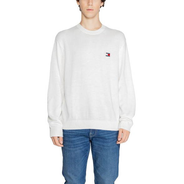 Tommy Hilfiger Jeans White Recycled Polyester Sweater Tommy Hilfiger Jeans White Recycled Polyester Sweater