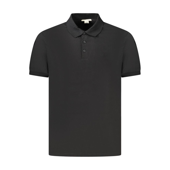 Black Cotton Men Polo Shirt CA-34967 Black Cotton Men Polo Shirt CA-34967