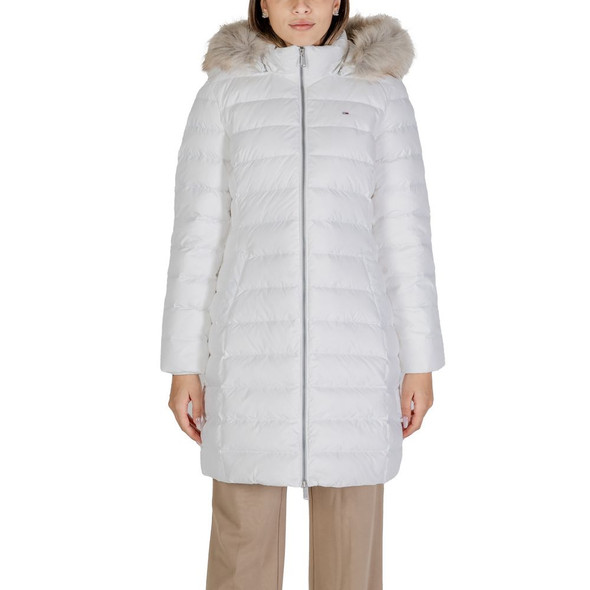 White Recycled Polyester Jackets & Coat TO14578000008RO White Recycled Polyester Jackets & Coat TO14578000008RO