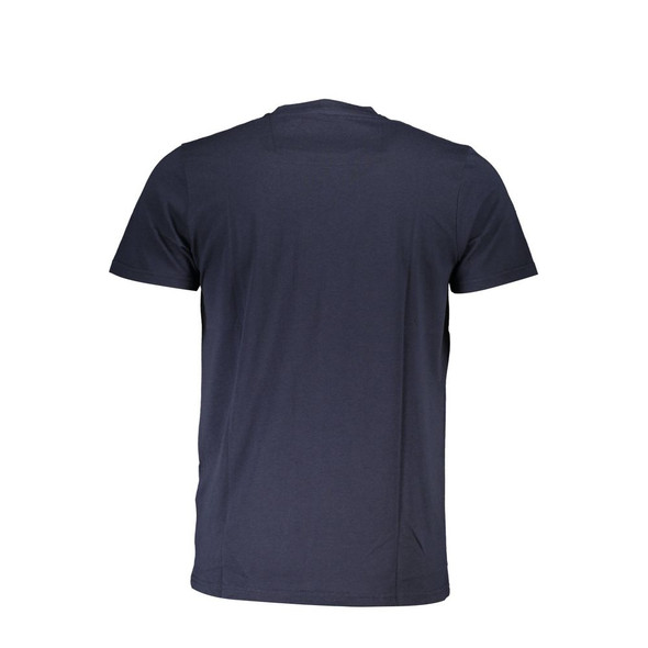 Cavalli Class Blue Cotton Men T-Shirt CA-37478 Cavalli Class Blue Cotton Men T-Shirt CA-37478