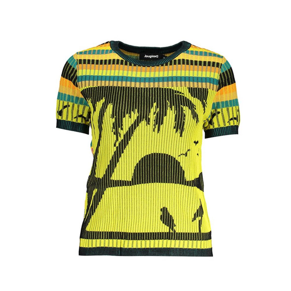 Yellow Viscose Women Sweater Yellow Viscose Women Sweater