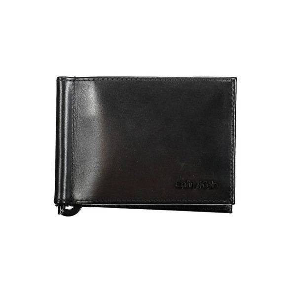 Black Leather Men Wallet CA-38157 Black Leather Men Wallet CA-38157