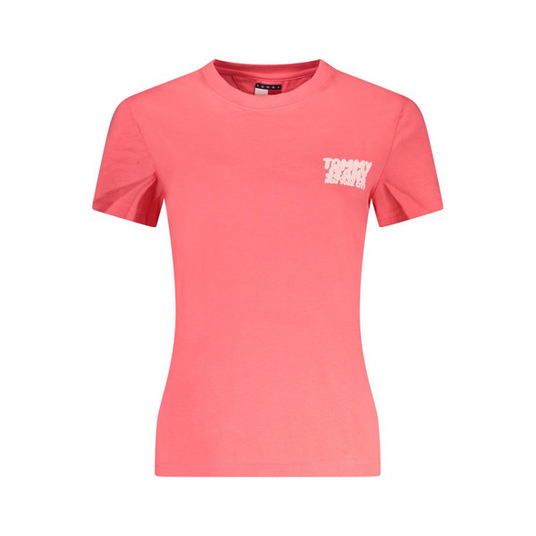 Pink Cotton Women T-Shirt TO-38424 Pink Cotton Women T-Shirt TO-38424
