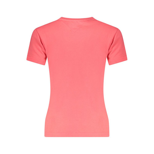 Pink Cotton Women T-Shirt TO-38424 Pink Cotton Women T-Shirt TO-38424