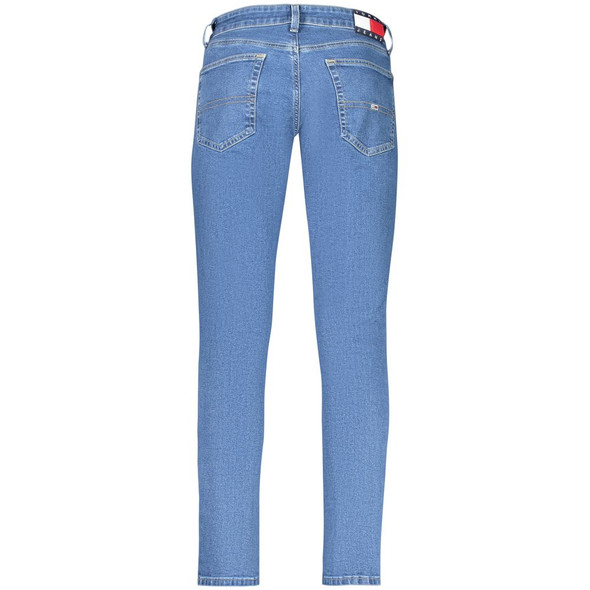 Tommy Hilfiger Blue Cotton Men Slim Tapered Jean Tommy Hilfiger Blue Cotton Men Slim Tapered Jean