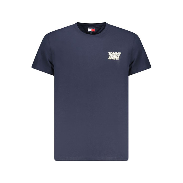 Tommy Hilfiger Blue Cotton Men T-Shirt Tommy Hilfiger Blue Cotton Men T-Shirt