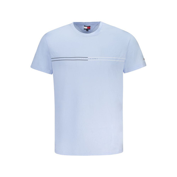 Tommy Hilfiger Blue Cotton Men T-Shirt TO-38479 Tommy Hilfiger Blue Cotton Men T-Shirt TO-38479