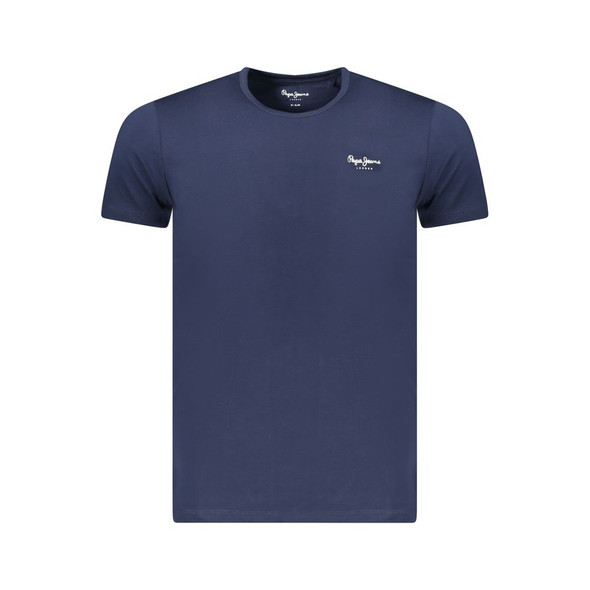 Pepe Jeans Blue Cotton Men T-Shirt PE-38844 Pepe Jeans Blue Cotton Men T-Shirt PE-38844