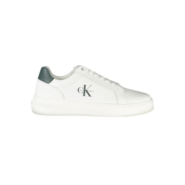 Calvin Klein White Leather Men Sneaker CA-38961 Calvin Klein White Leather Men Sneaker CA-38961