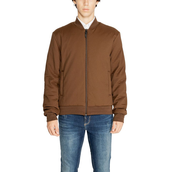 Brown Polyester Jackets & Coat AN14634000140RO Brown Polyester Jackets & Coat AN14634000140RO