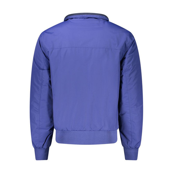 Blue Polyamide Men Jacket NO-32931 Blue Polyamide Men Jacket NO-32931