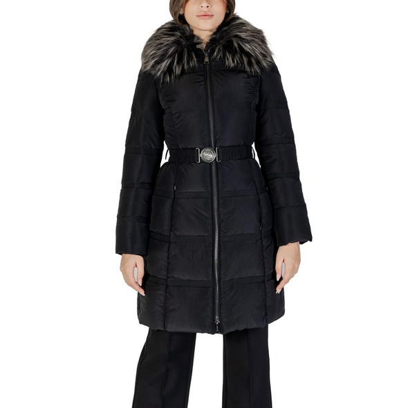 Black Polyester Jackets & Coat GU14698800009RO Black Polyester Jackets & Coat GU14698800009RO