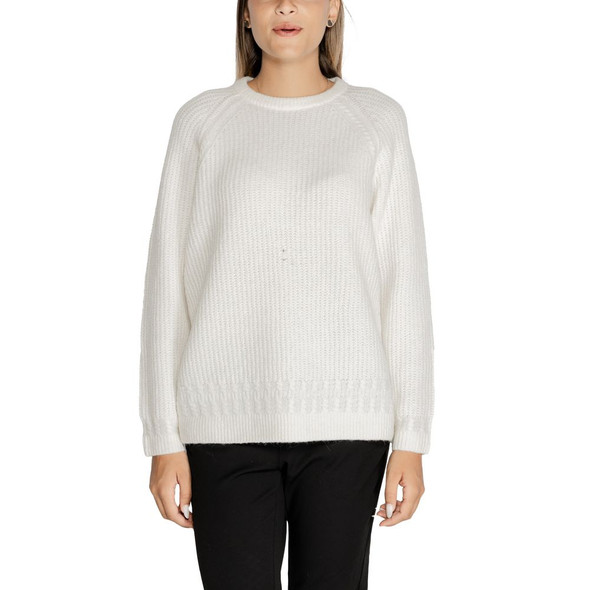 Guess White Polyester Sweater GU14702400008RO Guess White Polyester Sweater GU14702400008RO