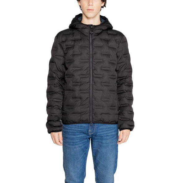 Black Polyester Jackets & Coat RE14825600009RO Black Polyester Jackets & Coat RE14825600009RO