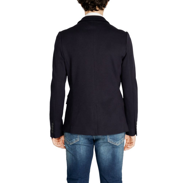Blue Viscose Blazer AN14636900010RO Blue Viscose Blazer AN14636900010RO