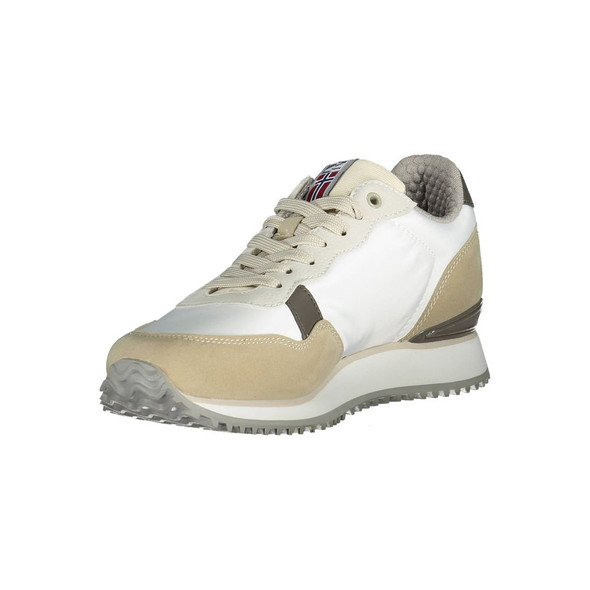 White Polyester Men Sneaker NA-36882 White Polyester Men Sneaker NA-36882
