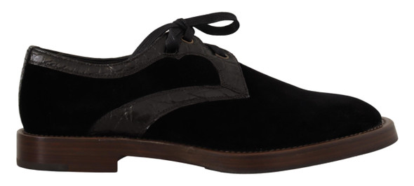 Black Velvet Exotic Leather Shoes Black Velvet Exotic Leather Shoes